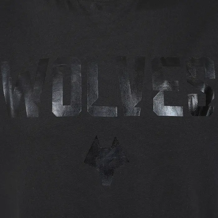 Wolverhampton Wanderers Kits Shop | Graphic Print Long Pyjama Set – Black Wolves Jerseys and Gear